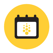 Icon representing a calendar