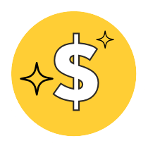 Icon representing price